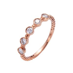 Кольцо с бриллиантом LITZ 18K розовое золото SJ-MX-RD27347