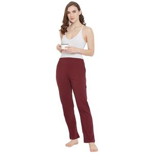Clovia Chic Basic Пижама бордовая, с высоким содержанием хлопка