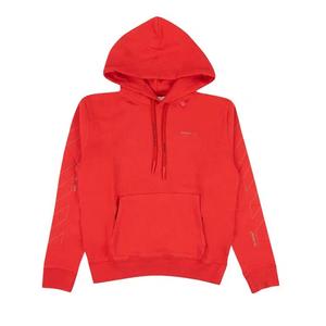Худи Толстовка Off-White Diag Unfinished 'Красный'