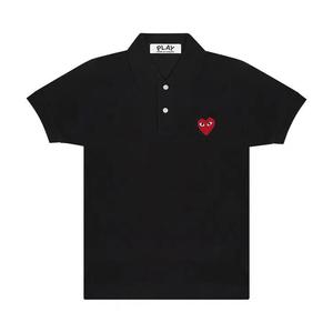 Поло Comme des Garçons PLAY Emblem Polo Tee 'Black'