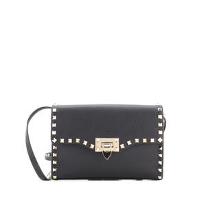 Сумка через плечо Rockstud Flip Lock Flap Bag Leather Medium