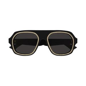 Bottega Veneta Солнцезащитные очки-авиаторы Rim 'Black/Grey'