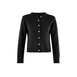 Черный базовый кардиган-блуза трикотажный кардиган Twoaw25Hi00216