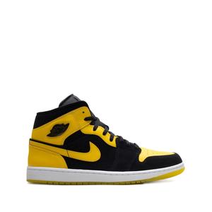 Кроссовки Air Jordan 1 Mid Black/White/Varsity Maize