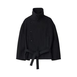 Пальто Lemaire Short Wrap Coat 'Черный'
