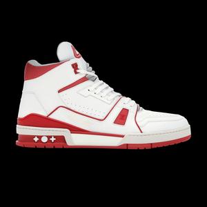 Кроссовки Louis Vuitton Mid Trainer 'White Red'