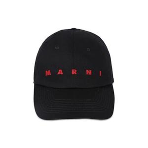 Бейсболки Marni Logo Baseball Hat 'Black'