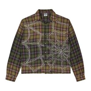 Фланелевые рубашки Vale Forever Green Fever Flannel 'Темно-зеленый/Фиолетовый'