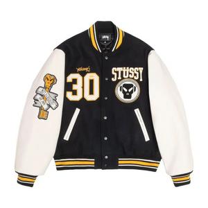 Университетские куртки Stussy x Goldie Metalheadz 30 Varsity Jacket 'Black'