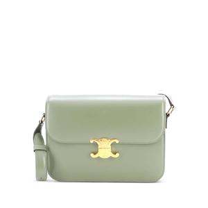 Большая сумка через плечо Triomphe Shoulder Bag Smooth Calfskin
