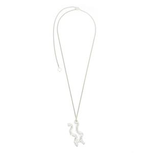 Серебряное колье с подвеской