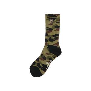 Носки и колготки BAPE 1st Camo Ape Head One Point Socks 'Green'