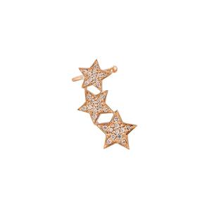 Серьга-кафф Stasia из розового золота с бриллиантами