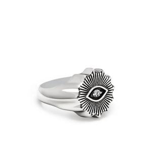 Кольцо Evil Eye с кристаллами