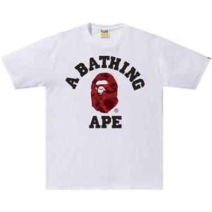Футболки BAPE Color Camo College Tee 'Белый/Красный'