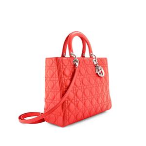 Сумка-шопер Lady Dior Cannage Quilt из ягненка, большая
