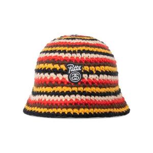 Панамы Stussy x Patta Striped Knit Bucket Hat «Multicolor»