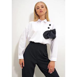 Аксессуар: Oversize тканая рубашка