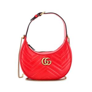 Стеганая сумка GG Marmont Half Moon