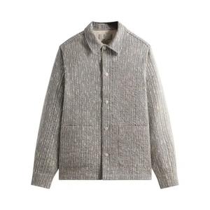 Овершерты Kith Slub Boucle свободная рубашка-овершерт с воротником 'Чернильный'