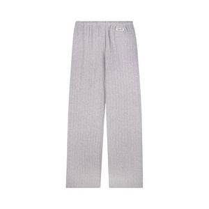 Спортивные брюки Sporty & Rich Signature Logo Pointelle Trousers 'Heather Grey/Black'