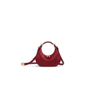 Kuki Mini Bag Suede - Клюквенный
