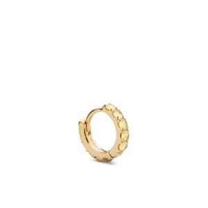 Серьга с сапфиром из желтого золота 18K