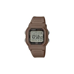 Мужские цифровые спортивные часы W-800H-5AV с коричневым ремешком из смолы