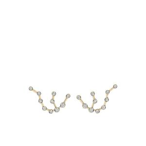 Серьги Aquarius Constellation из желтого золота с бриллиантами