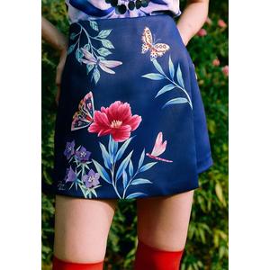 Pomelo. x SPUN Юбка-шорты Flower Basket - Темно-синий