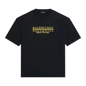 Футболки Balenciaga Retail Therapy Medium Fit T-Shirt 'Черный/Желтый'