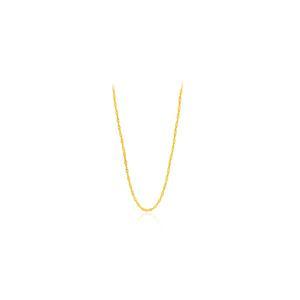 Волновое колье 375/9K Gold R001 (2,10 мм, 44 см)