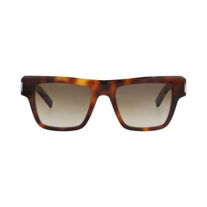 Солнцезащитные очки Saint Laurent Square-Frame Recycled Acetate Sunglasses 'Гавана/Коричневый'