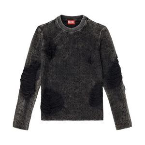 Свитеры Diesel Distressed Sweater 'Черный'