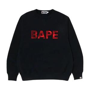 Свитшот BAPE Patch Relaxed Fit Crewneck 'Black'