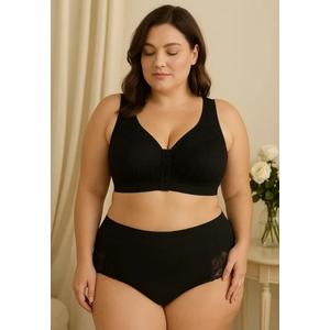 Премиальный бесшовный бюстгальтер Micah Seamless Push Up Lifting Supportive Wireless Bra в черном цвете