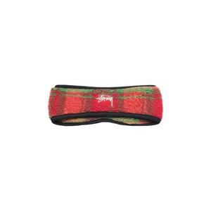 Повязки на голову Stussy Plaid Polar Flecce Headband 'Orange'