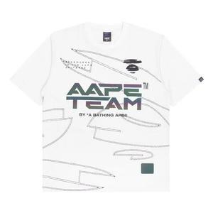 Футболки AAPE Moonface Graphic Printed Tee 'White'
