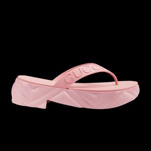 Слайды Gucci Wmns Thong Platform Sandal 'Розовый'