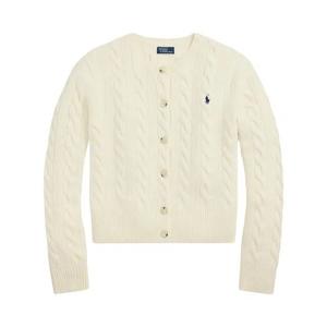 Кардиганы Polo Ralph Lauren Long Sleeve-Crew Neck-Cardigan-Sweater 'Аутентичный кремовый'