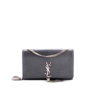 Сумка через плечо Classic Monogram Tassel Crocodile Embossed Leather Medium