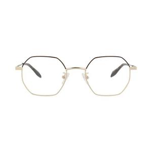 Очки Alexander McQueen Round-Frame Metal Optical Frames 'Gold/Transparent'