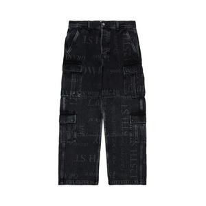 Карго-брюки Supreme x Martine Rose Denim Cargo Pant 'Вымытый черный'