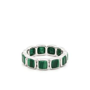 Кольцо Cushion Band с малахитом