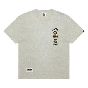 Футболки с коротким рукавом AAPE AAPER Graphic Tee 'White/Heather'