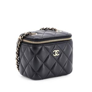 Стеганая мини-сумка через плечо Classic Vanity Case с цепочкой