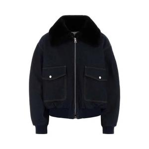 Джинсовые куртки с овчиным воротником Givenchy 'Dark Blue'