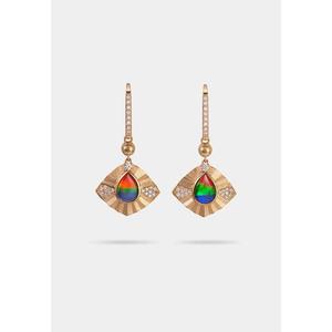 Серьги-капли Amour Fleur 18K Золото 044