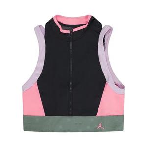 Укороченные топы Air Jordan Heatwave Crop Top 'Black/Arctic Pink/Green'