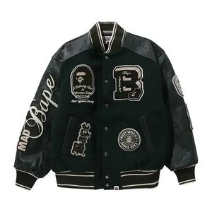 Варсити-куртки BAPE Patch Varsity Jacket «Green»